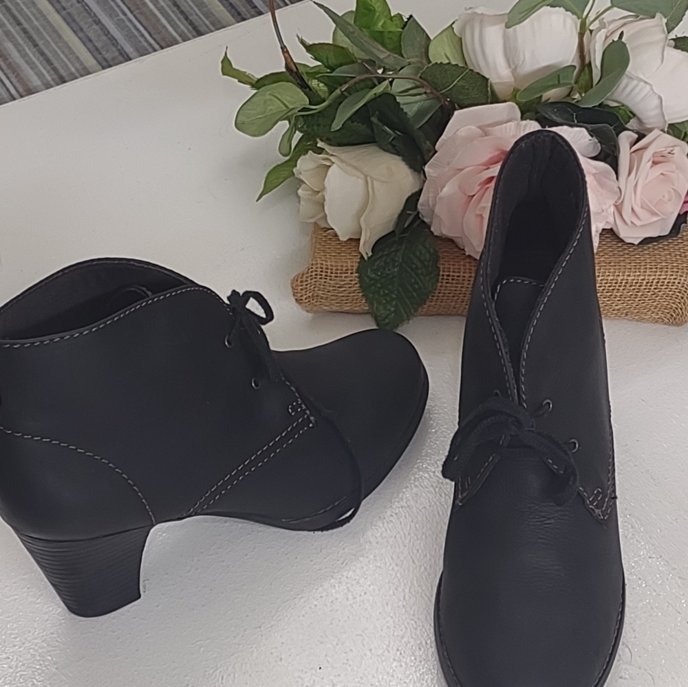 Clarks Black Ankle Booties